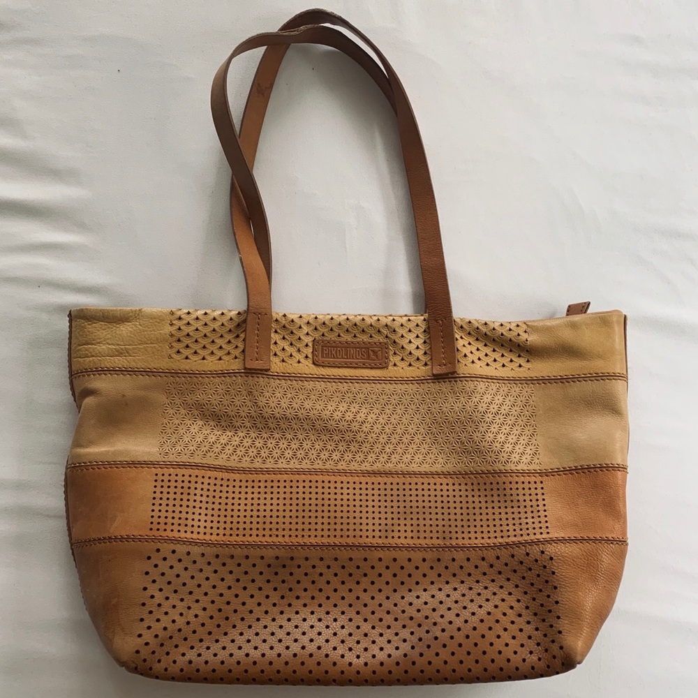 Pikolinos leather tote purse